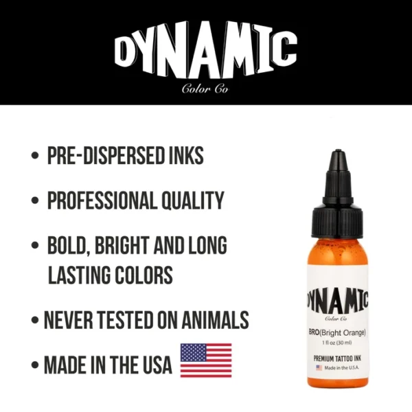 Dynamic Tattoo Ink Bright Orange