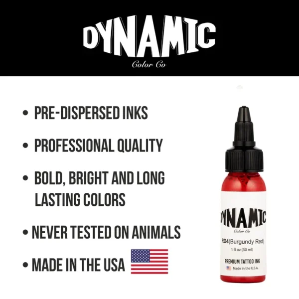 Dynamic Tattoo Ink Burgundy Red