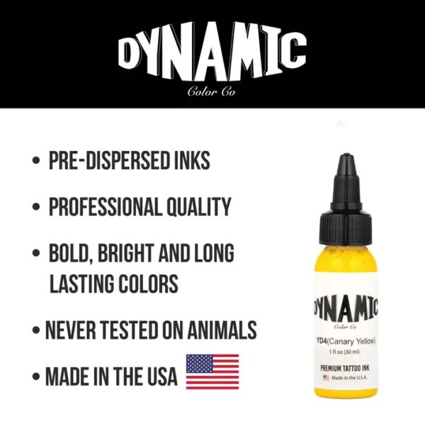 Dynamic Tattoo Ink Canary Yellow