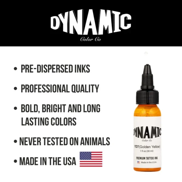 Dynamic Tattoo Ink Golden Yellow
