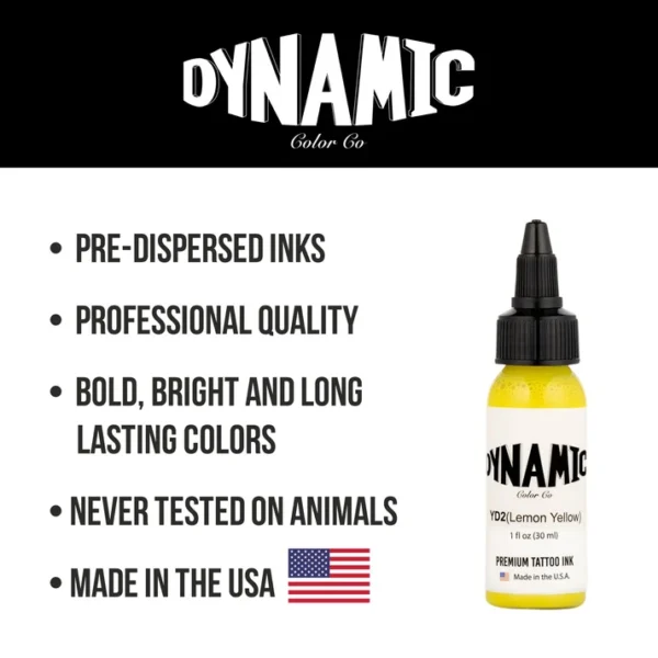 Dynamic Tattoo Ink Lemon Yellow