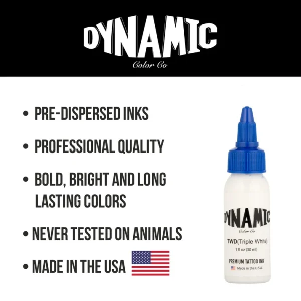 Dynamic Triple White Tattoo Ink