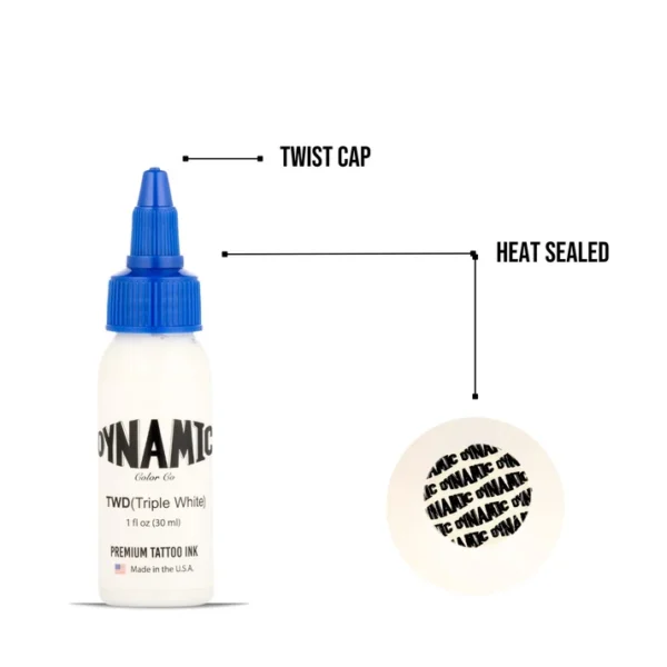 Dynamic Triple White Tattoo Ink