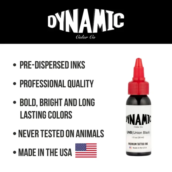 Dynamic Union Black Tattoo Ink