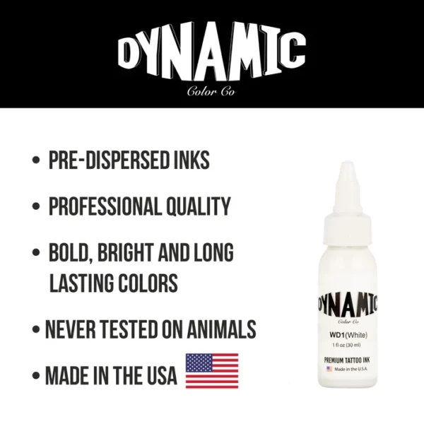 Dynamic White Tattoo Ink